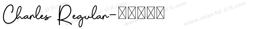 Charles Regular字体转换